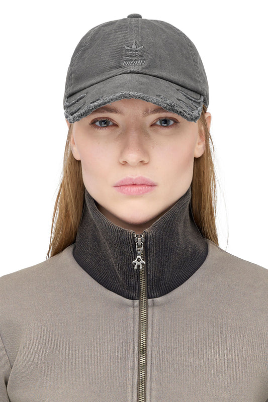 AVAVAV Slashed Double Brim Cap Black