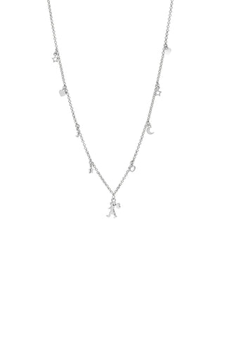 Runaway Mini Charm Necklace Silver