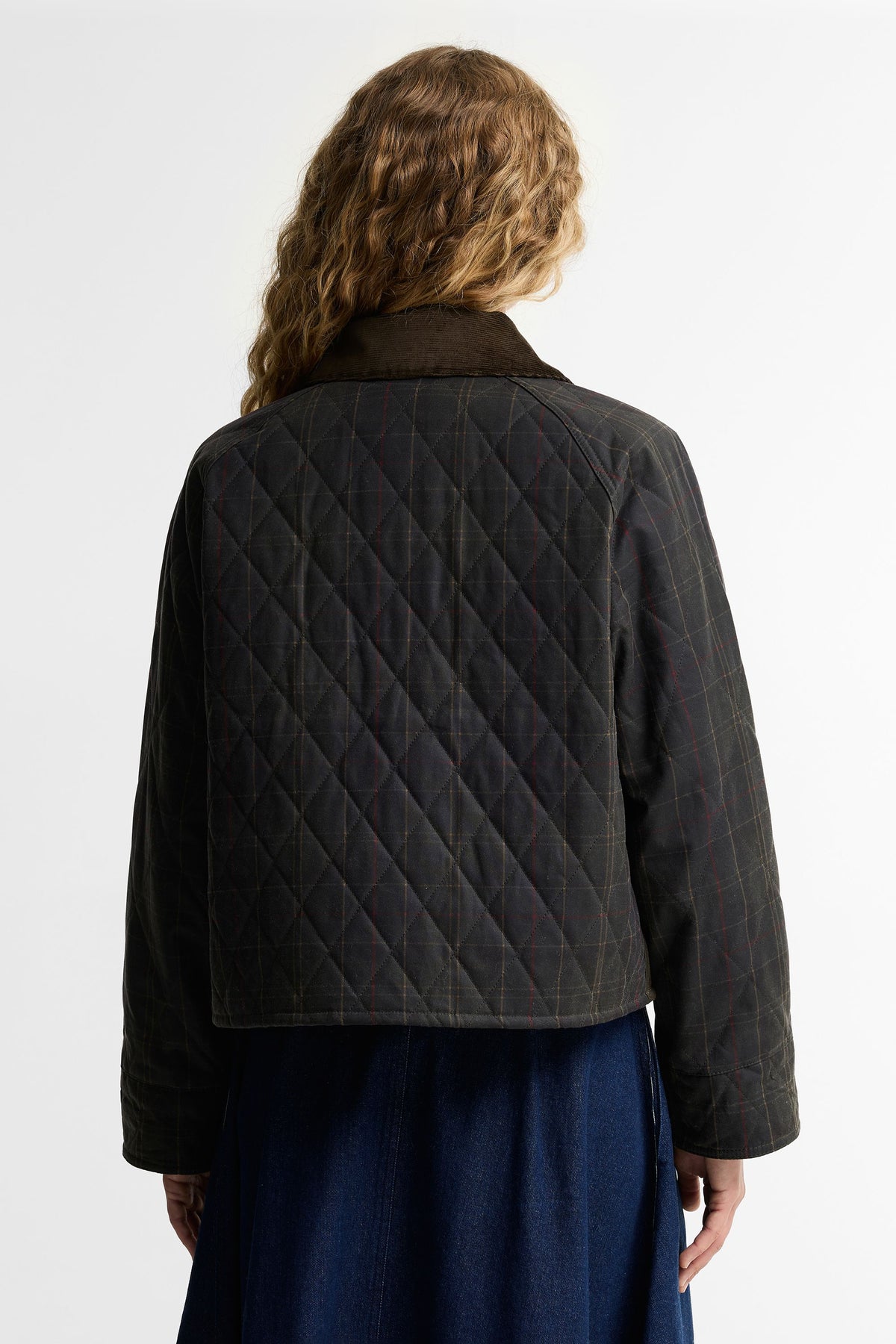 Tartan Reimagined Icons Tartan Quilted Spey Wax Jacket Olive/Classic