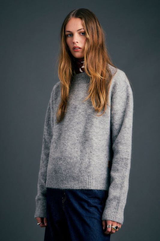 Forage Sweater Grey Marle