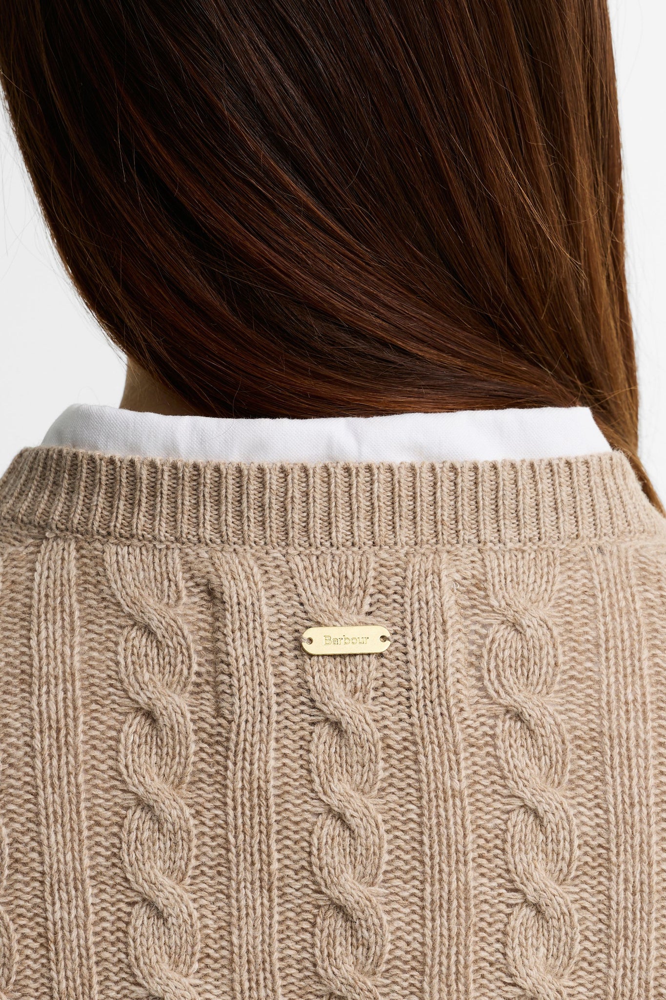 Ashdown Cable Knitted Jumper Honey