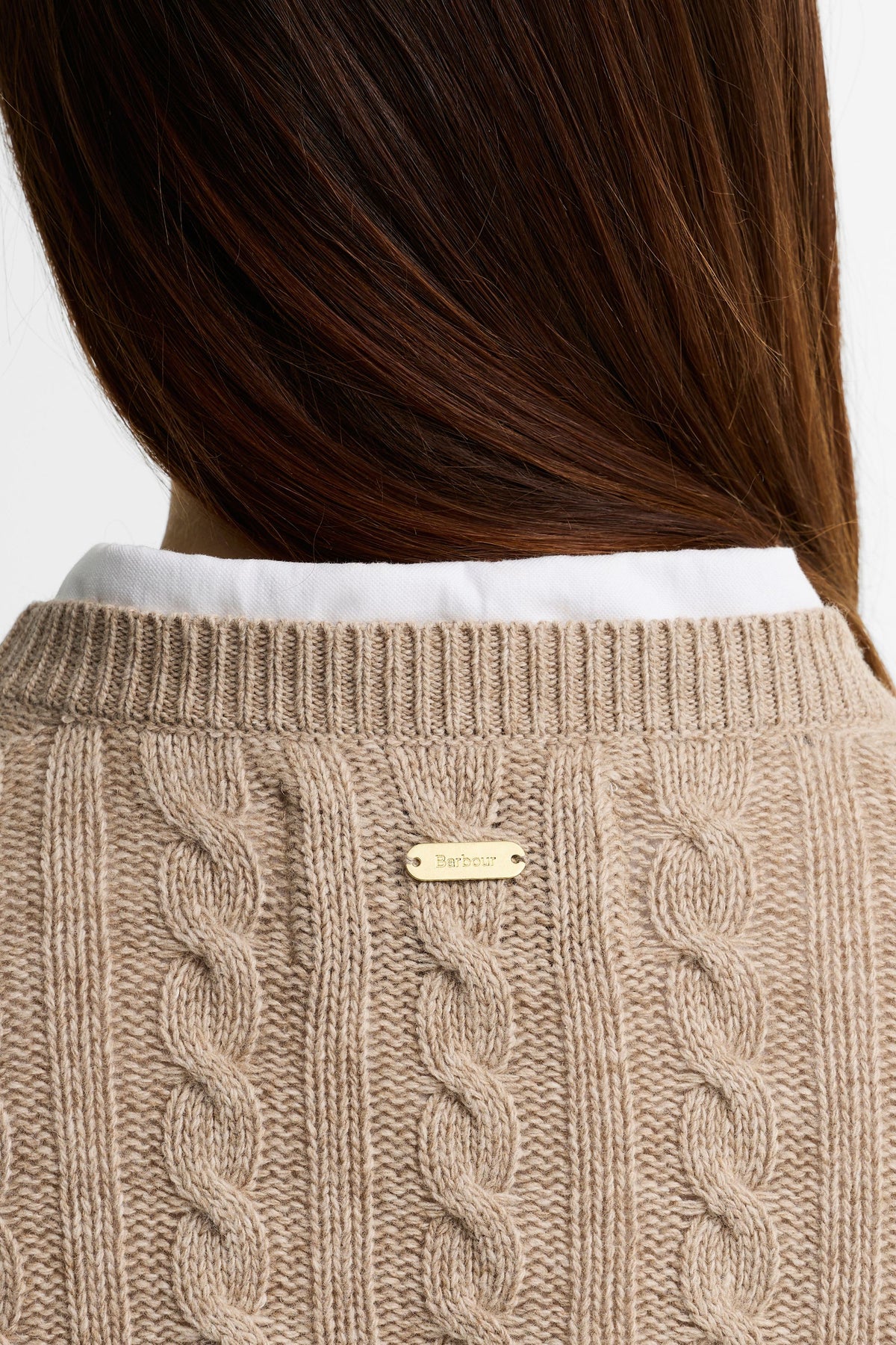 Ashdown Cable Knitted Jumper Honey