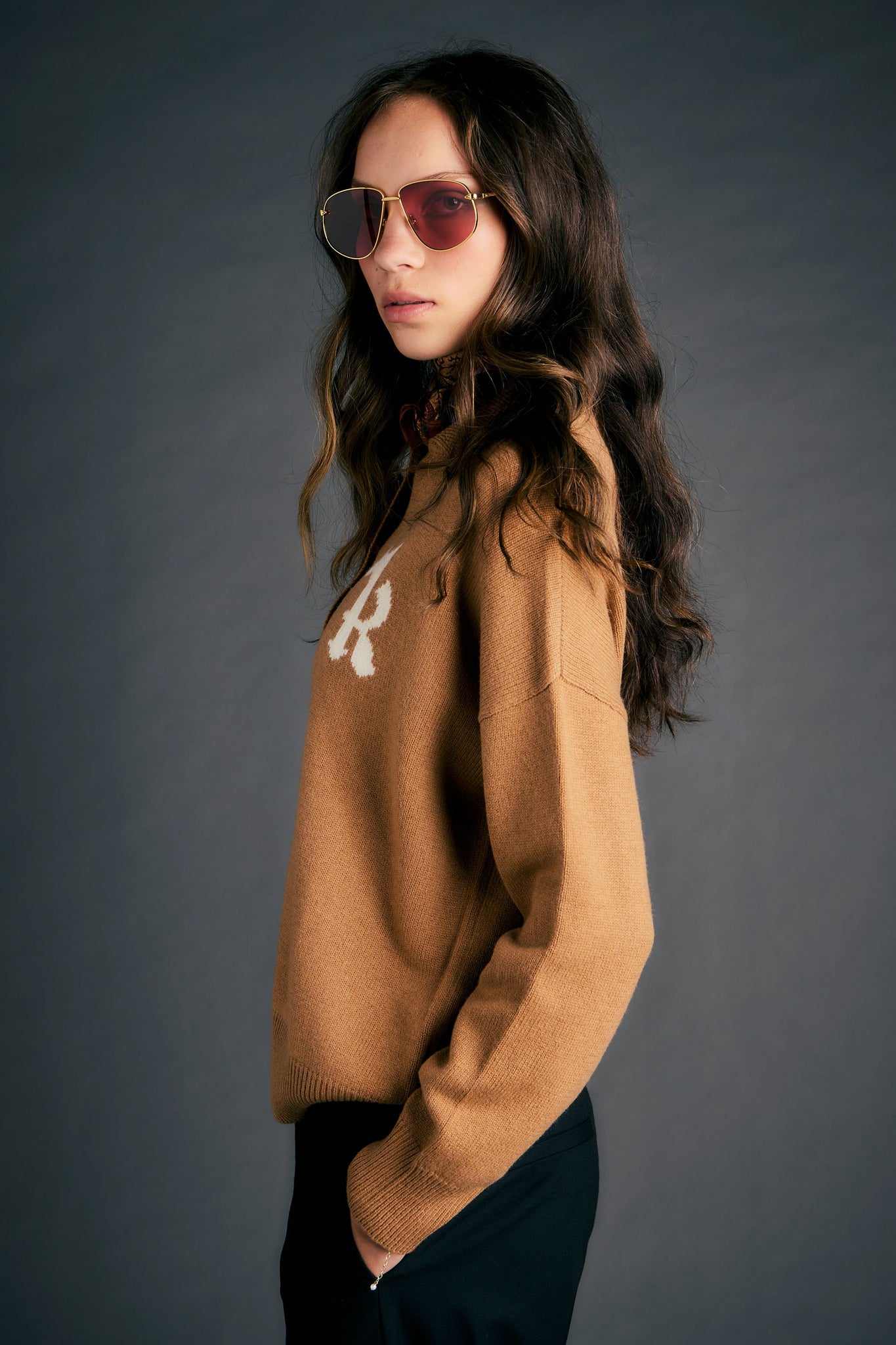 K Flag Polo Tan
