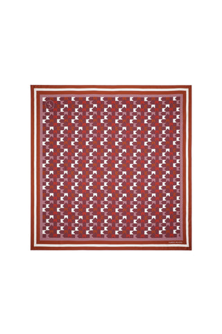 Monogram Large Check Classic Scarf Plum Multi