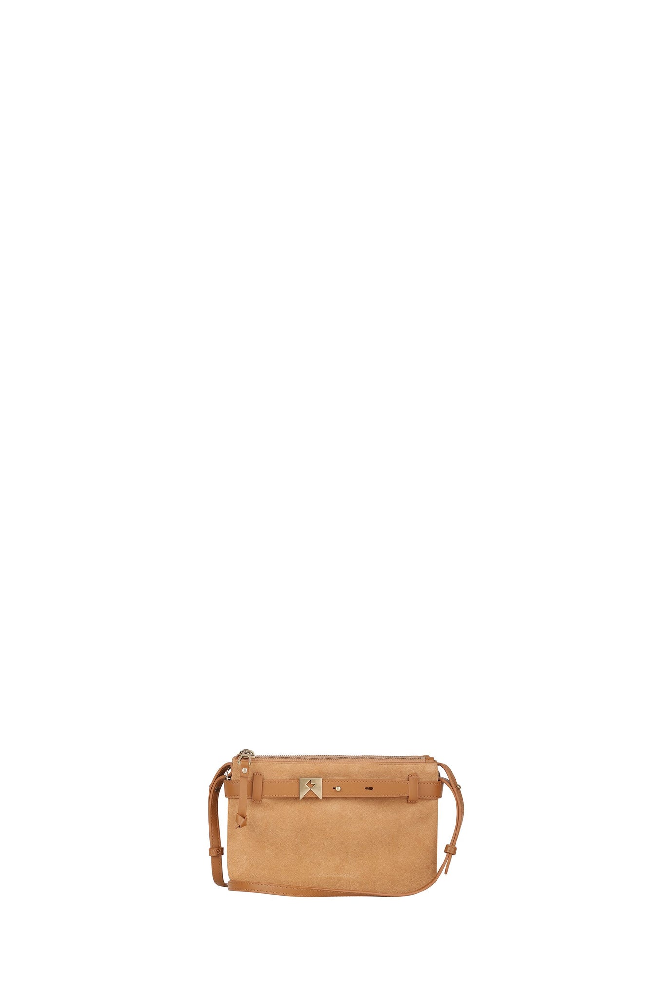 Rider Double Zip Pouch Tan