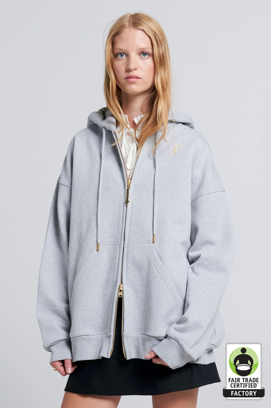 Oversized Hoodie Grey Marle