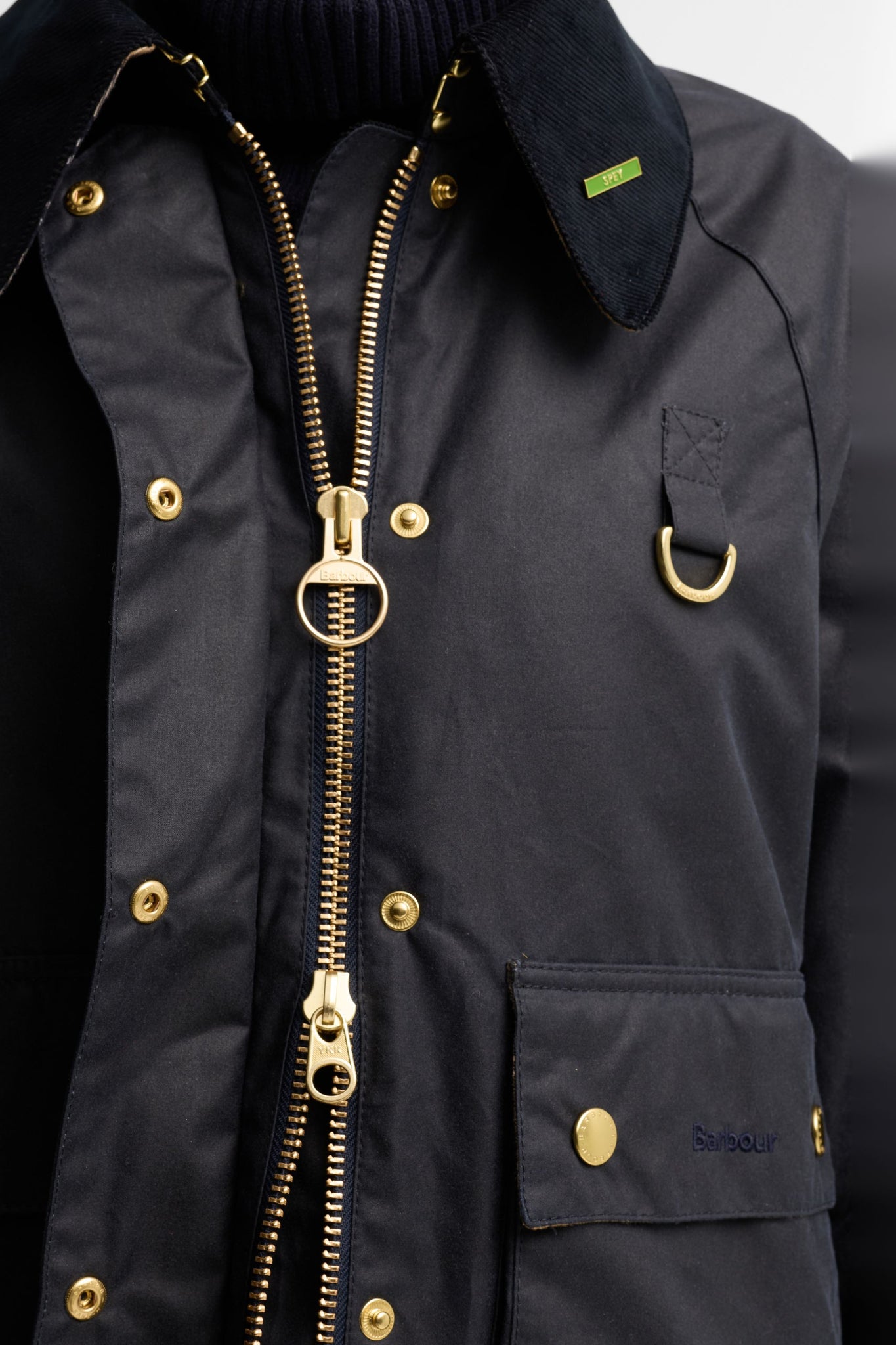 Icons Modern Spey Wax Jacket Navy/Birchwood