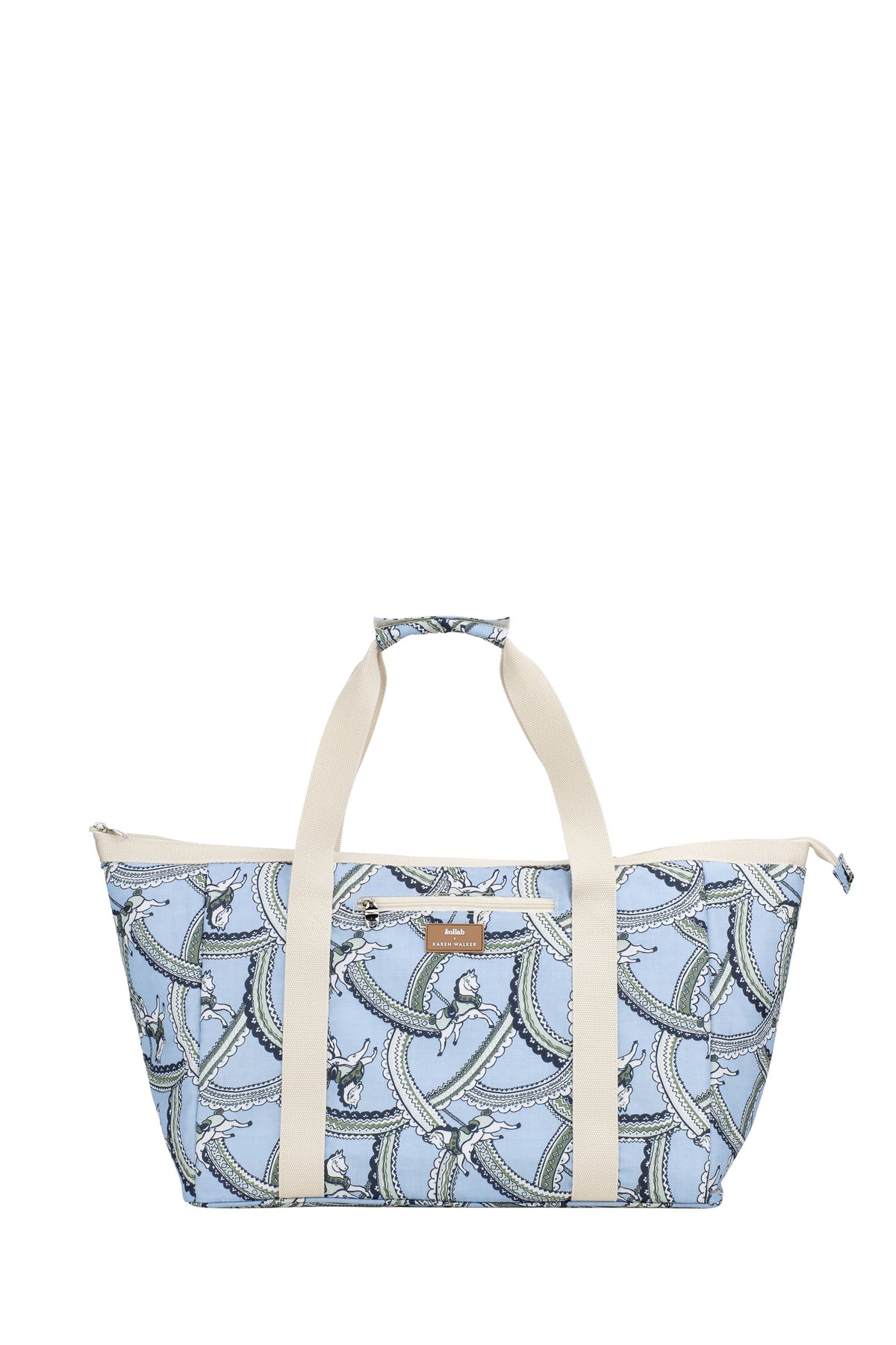 Tote Bag Carousel Light Blue