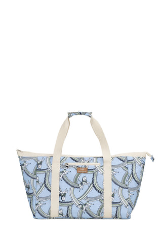 Tote Bag Carousel Light Blue