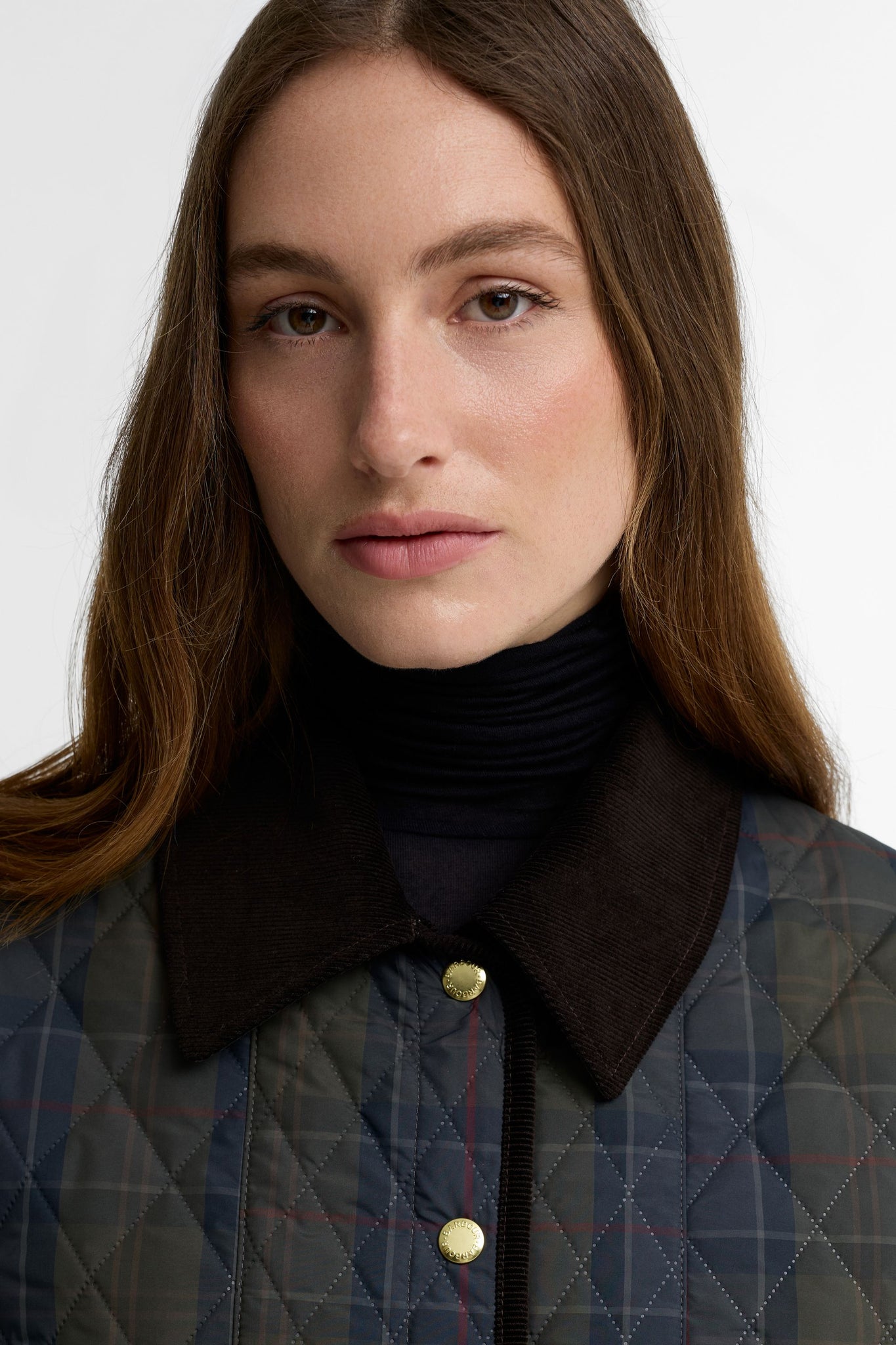 Ainsdale Checked Quilted Jacket Shadow Classic