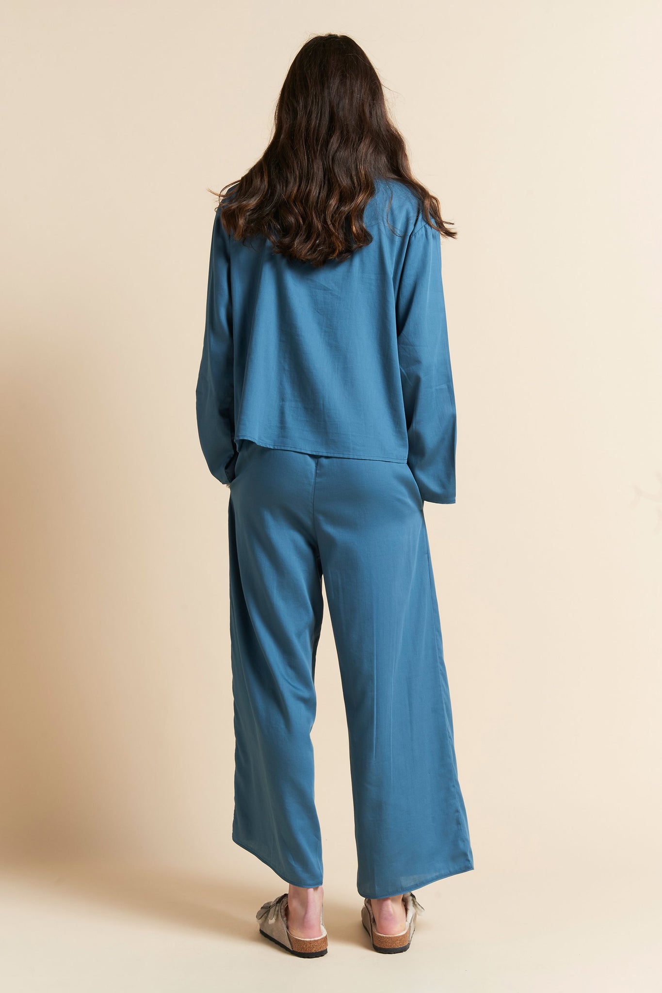 Runaway Girl Crop PJ Teal