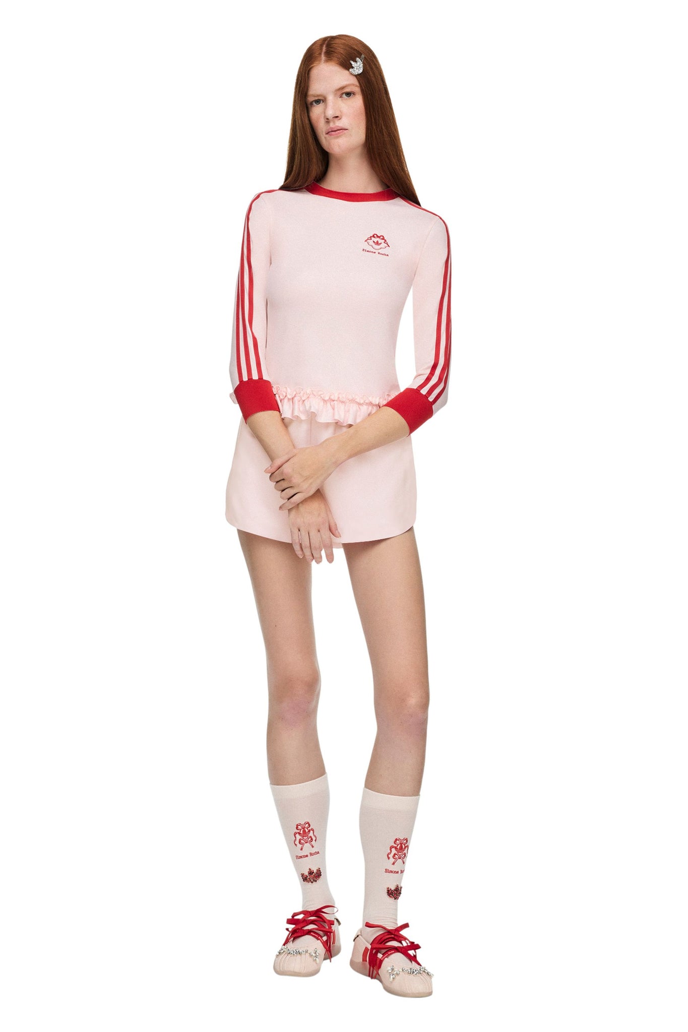 Simone Rocha Long-Sleeve Top Icey Pink