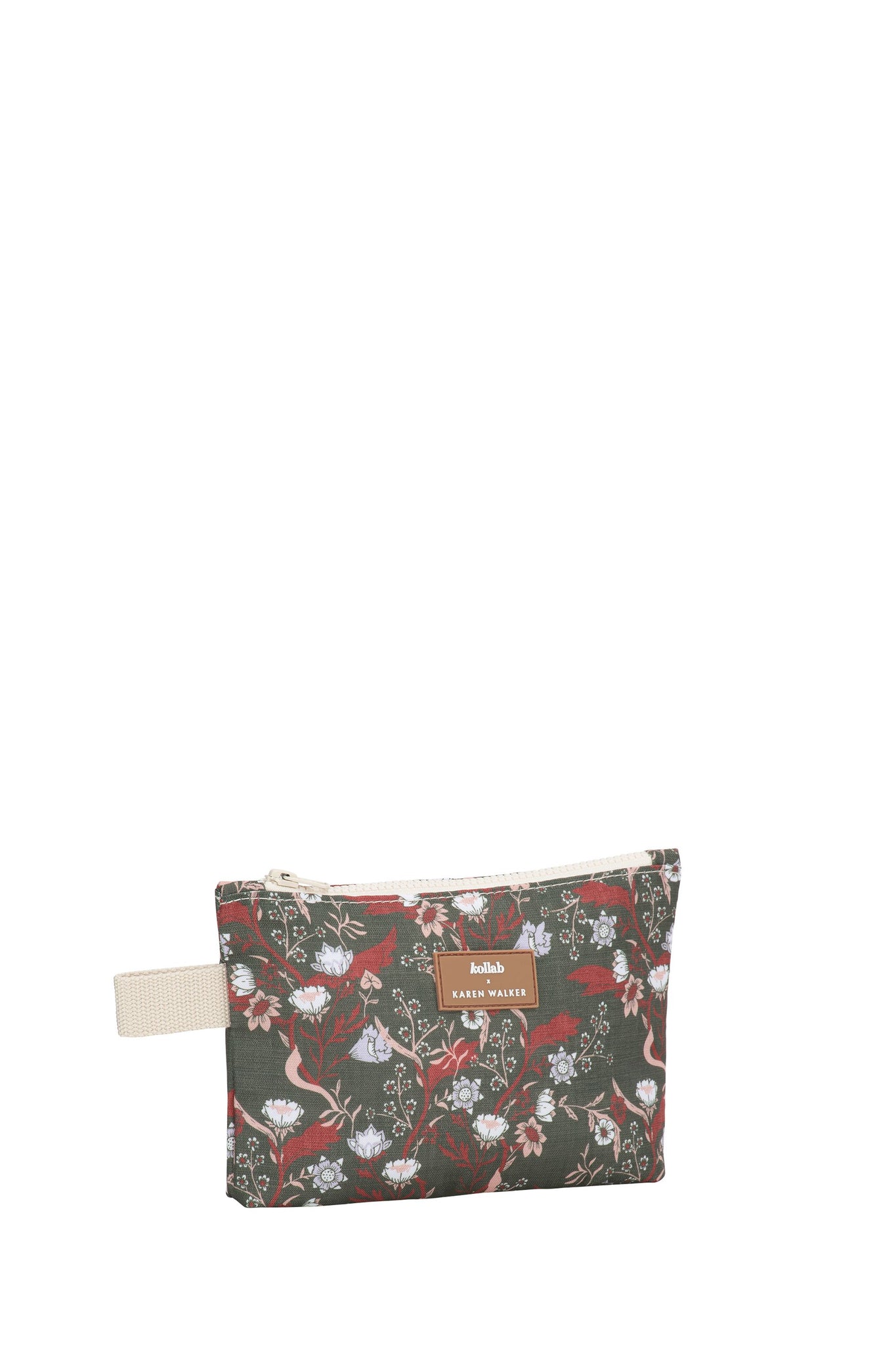 Mini Pouch Whimsy Floral Olive Multi