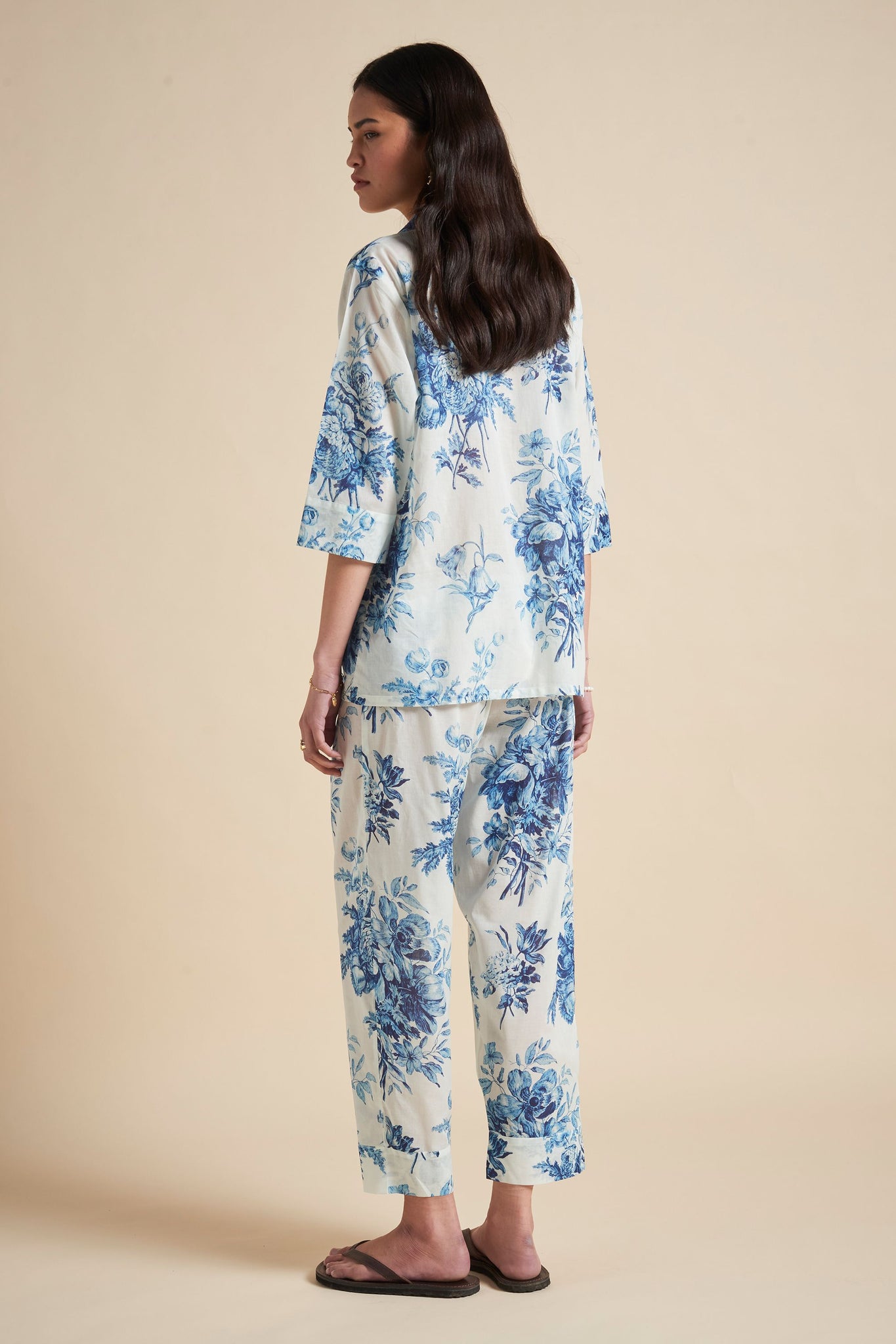 Romantic Floral Crop PJ Teal