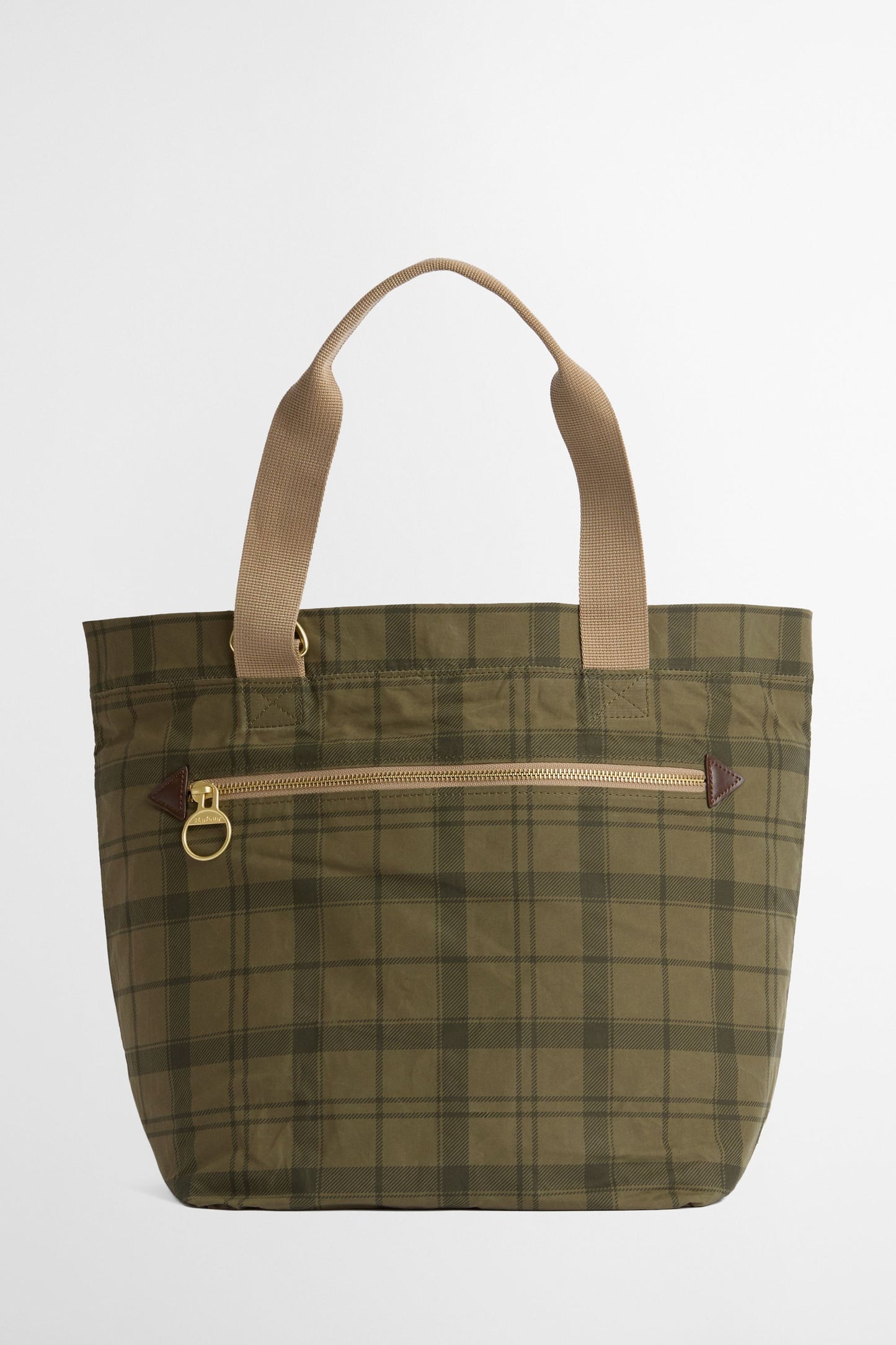 Transport Carry All Tote Bag Dusky Green Tartan