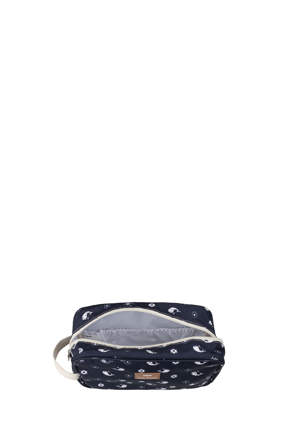 Travel Bag Floral Whale Navy