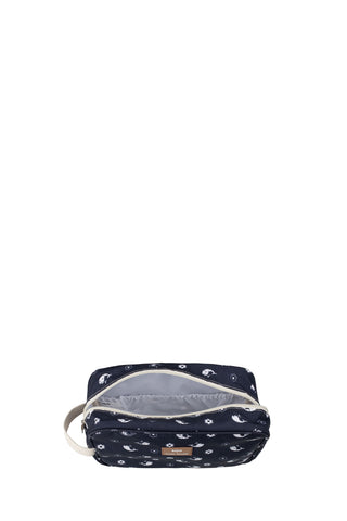 Travel Bag Floral Whale Navy