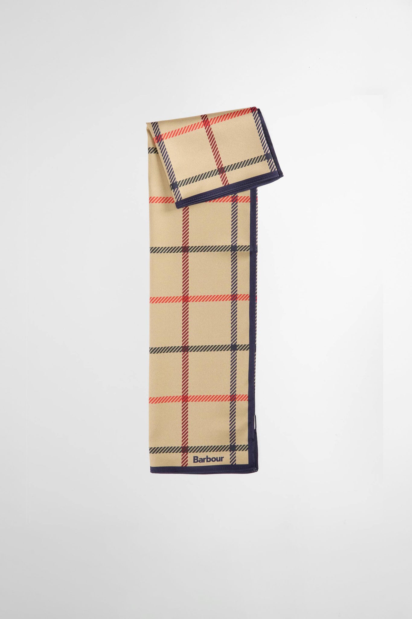 Mackworth Head/Neck Scarf Beige Tattersall