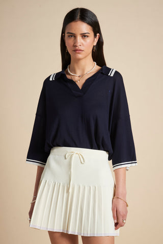 Runaway Knit Skirt Cream