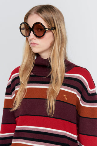Margot Sweater Poppy Stripe