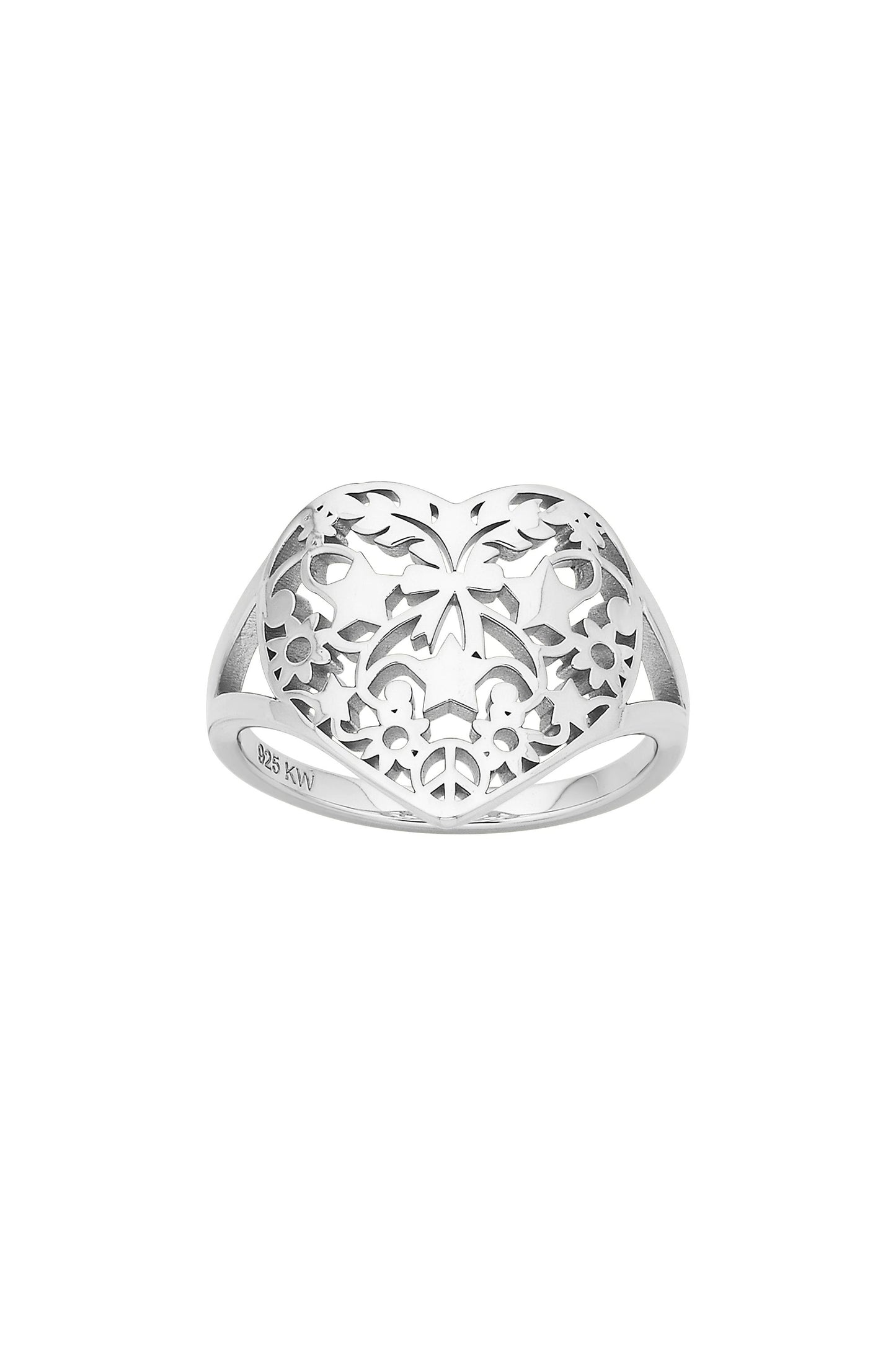 Heart Thrills Ring Silver