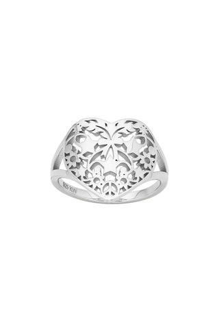 Heart Thrills Ring Silver