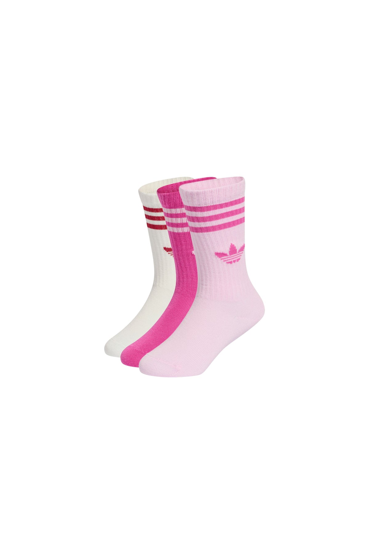 Crew Socks 3 Pack Orchid Fusion/Lucid Fuchsia
