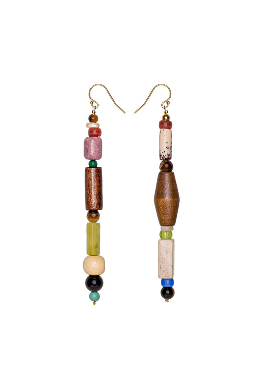Nomad Long Earrings Multi
