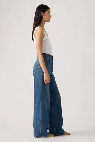 Cinch Wide Leg Pass the Parcel Medium Indigo