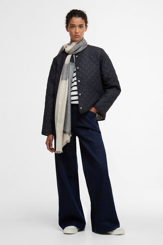 Maisy Tartan Scarf Navy/Mint Tartan