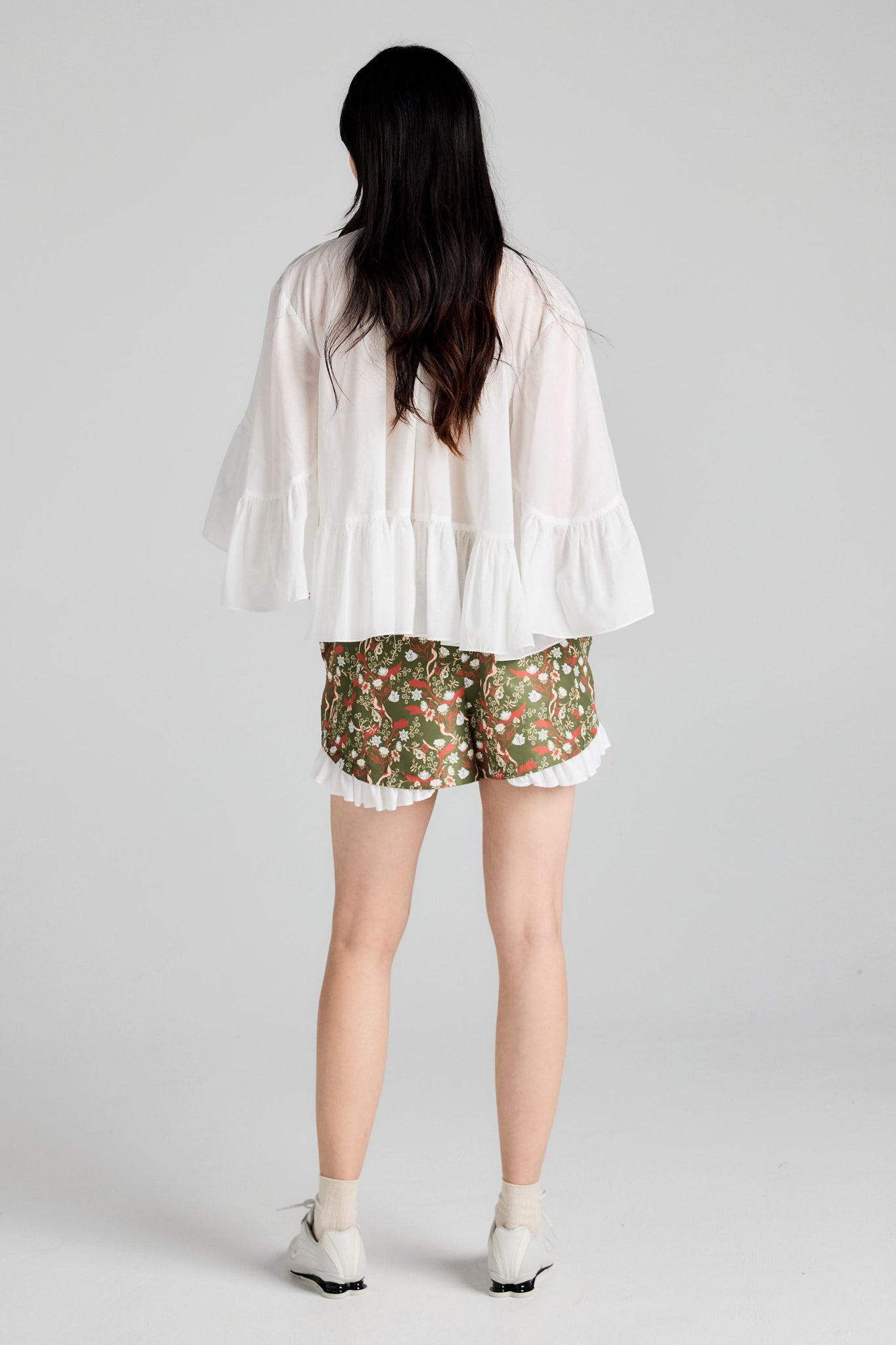 Johanna Shorts Olive Multi
