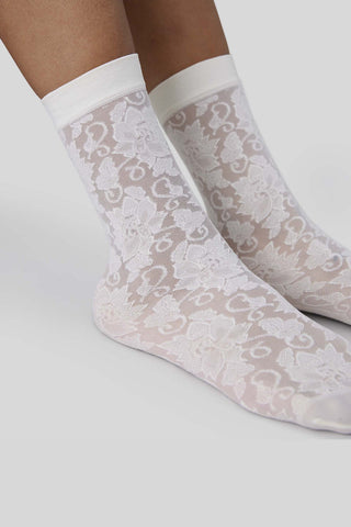 Lily Lace Socks Ivory
