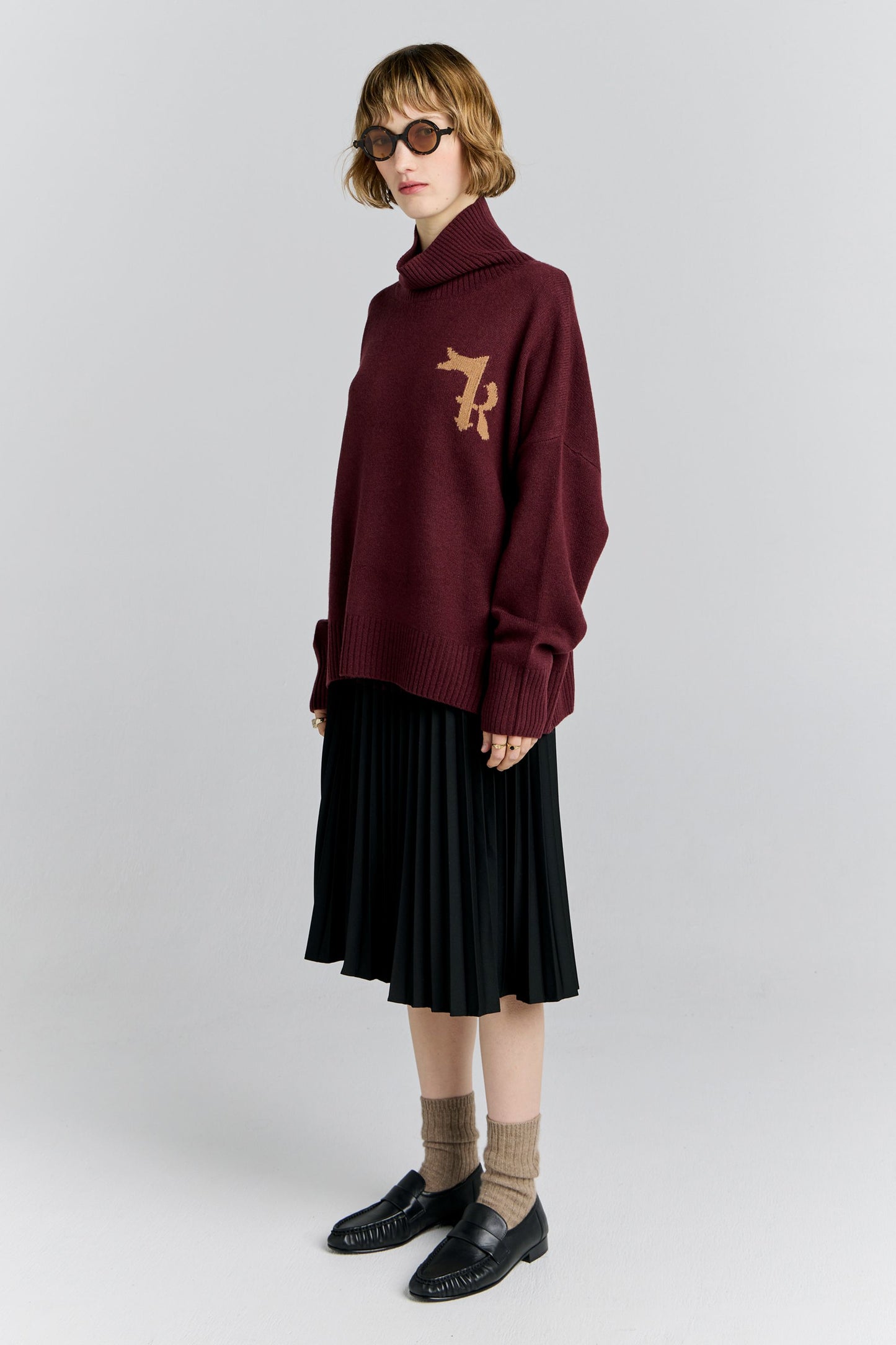 K Flag Sweater Mahogany