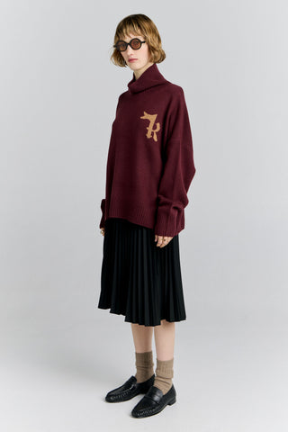 K Flag Sweater Mahogany
