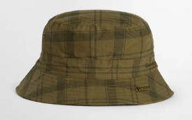 Tartan Transport Bucket Hat Dusky Green Tartan