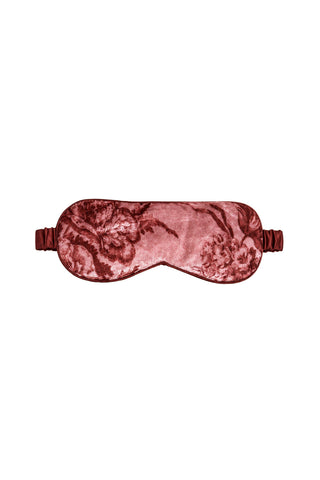 Velvet Eyemask & Pouch Rose