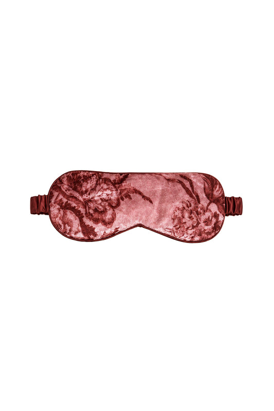 Velvet Eyemask & Pouch Rose