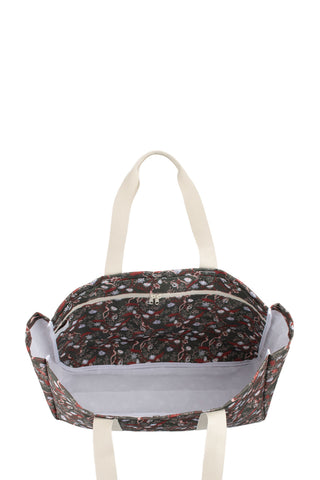 Carryall Cargo Bag Whimsy Floral Olive Multi