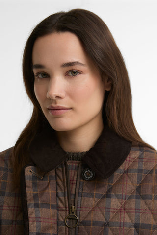 Loudon Quilted Jacket Muted Tartan