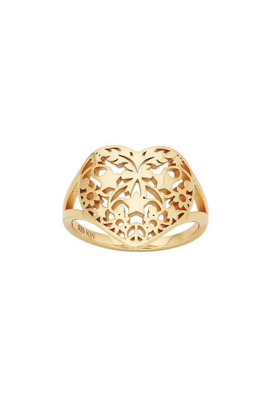 Heart Thrills Ring Gold