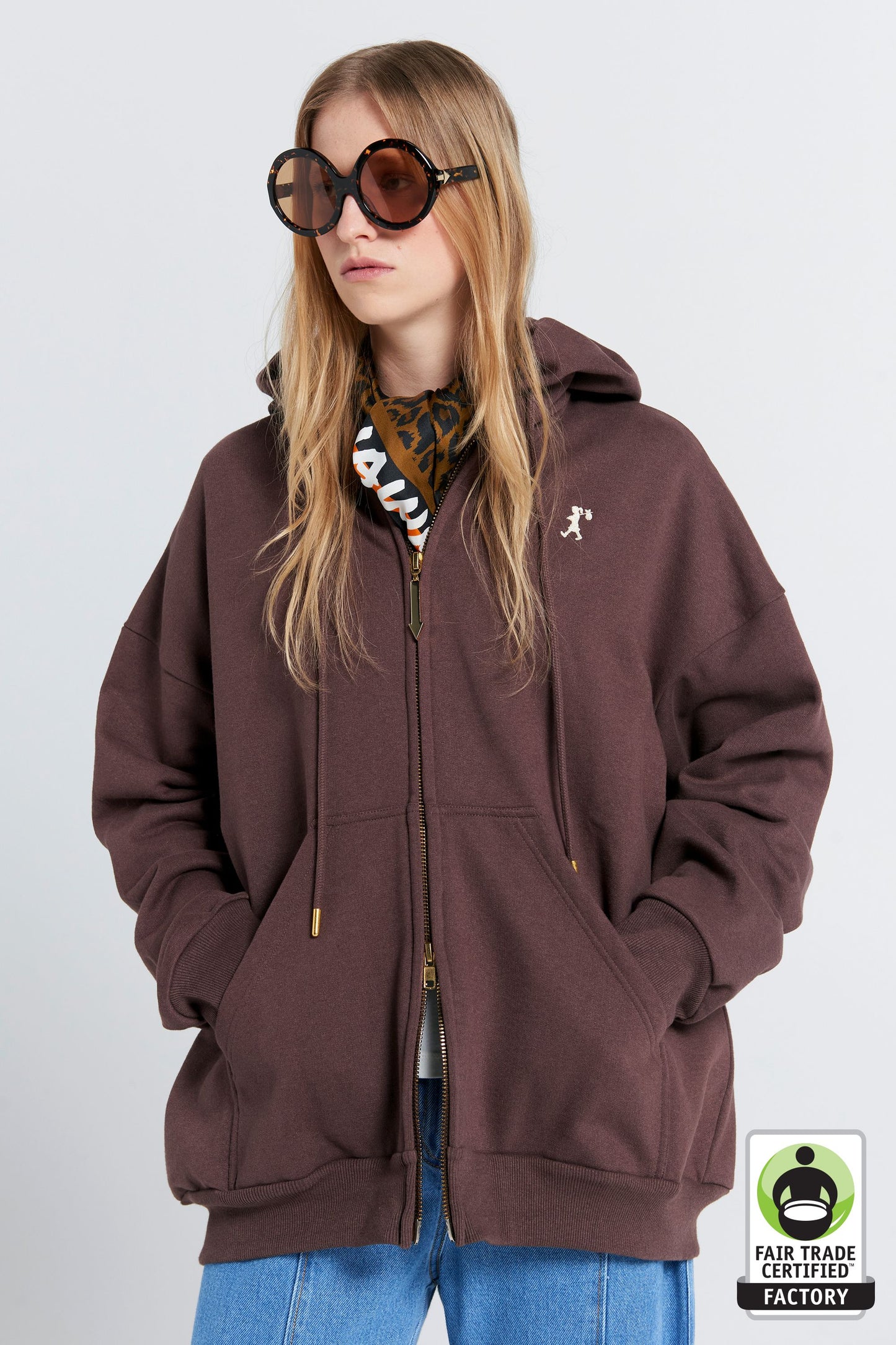 Oversized Hoodie Chocolate Brown