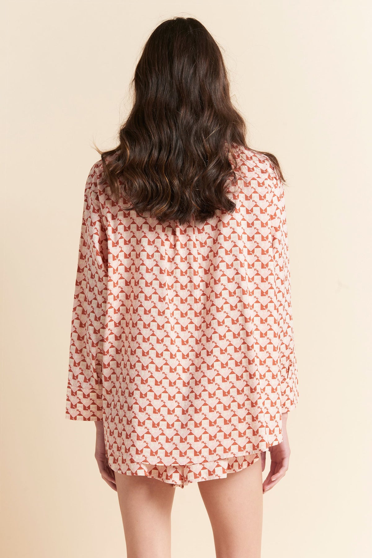 Monogram Tiles LS Boxer PJ Rose