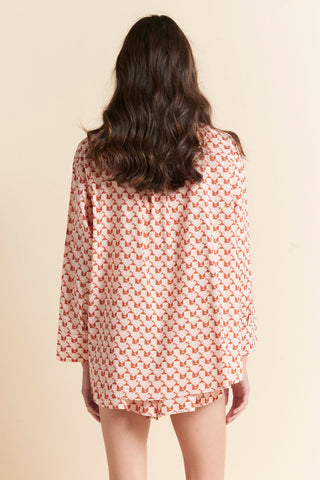Monogram Tiles LS Boxer PJ Rose