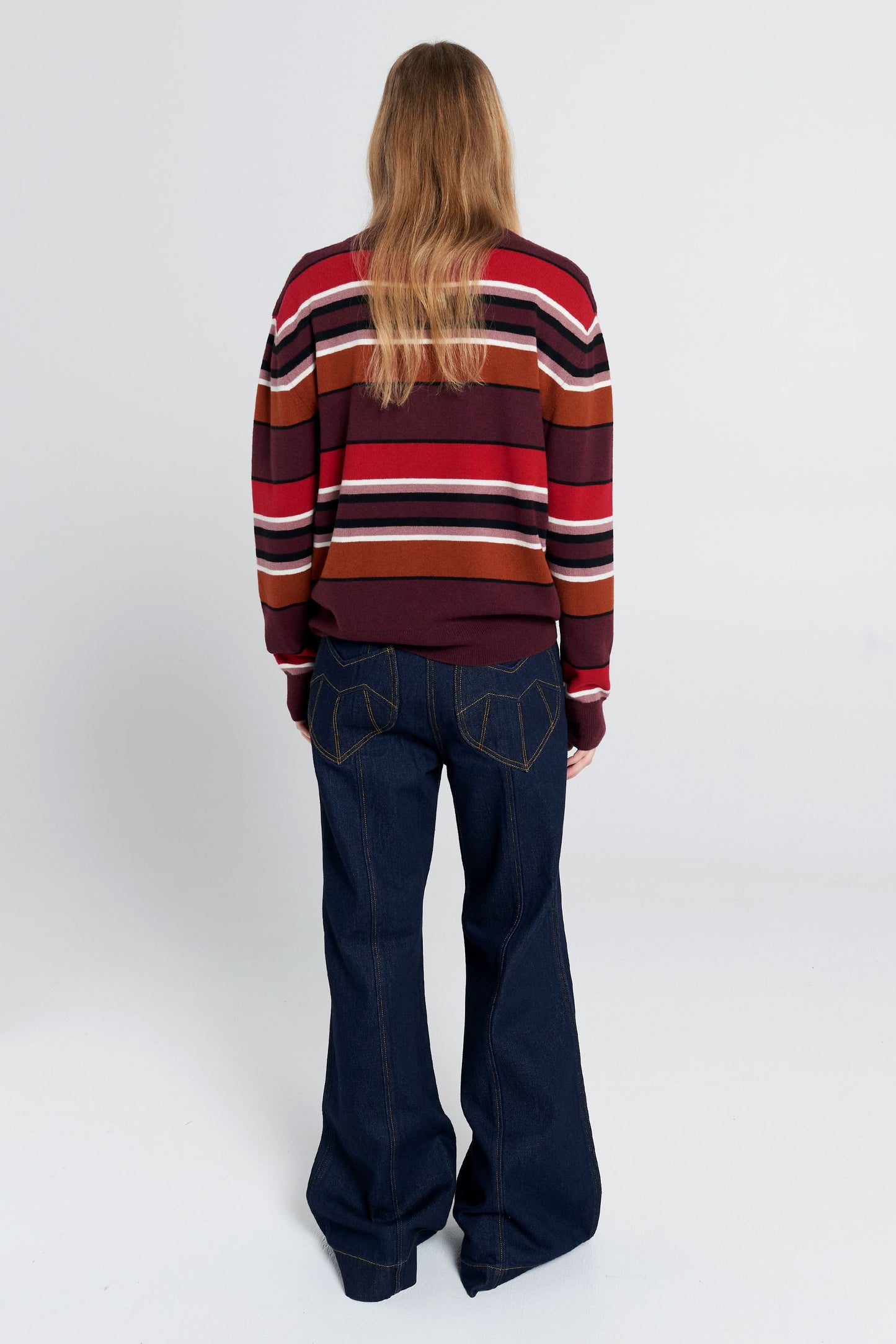 Margot Sweater Poppy Stripe