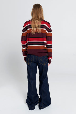 Margot Sweater Poppy Stripe