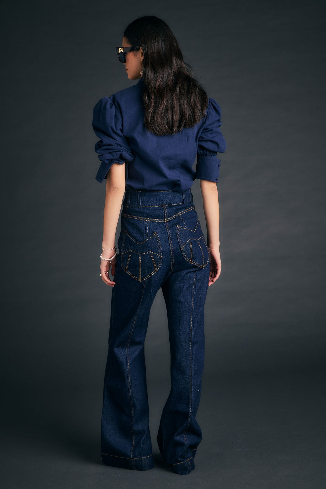 Starboard Panelled Flares Indigo