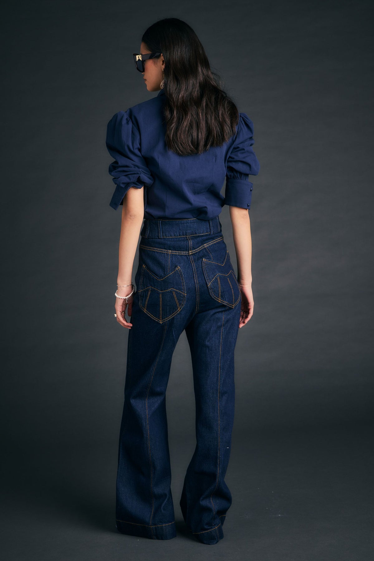 Starboard Panelled Flares Indigo