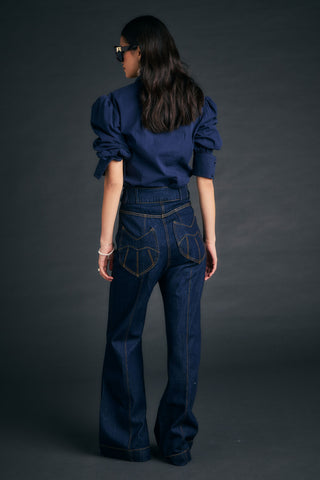 Starboard Panelled Flares Indigo