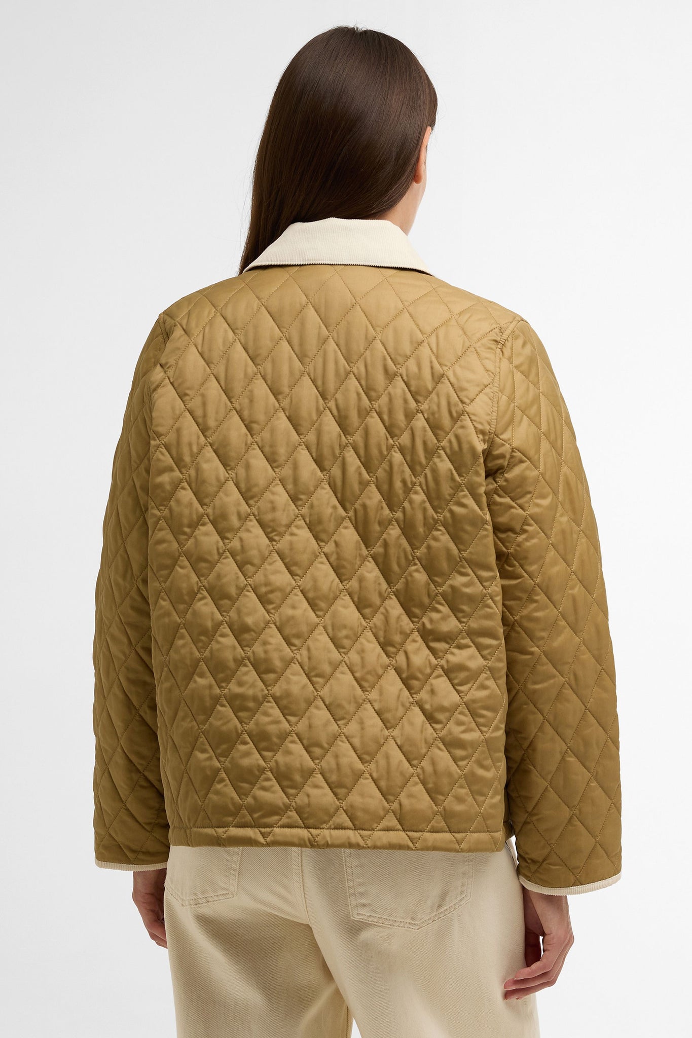 Cropped Liddesdale Quilted Jacket Sand/Dress/Pearl