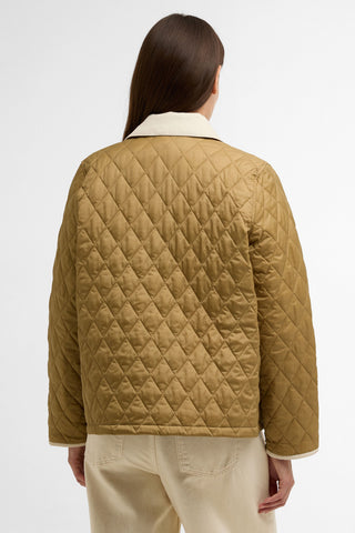 Cropped Liddesdale Quilted Jacket Sand/Dress/Pearl